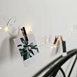 2m Battery Silver Firefly Wire Peg Fairy Lights