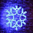 45cm Rope Light Snowflake Silhouette, Connectable, 144 LEDs