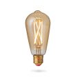 4W E27 Fully Dimmable Vintage Tinted Teardrop Filament Style, Warm White LED Light Bulb