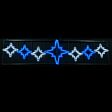 Cross Street Star Silhouette with LED Rope Light 3.6m