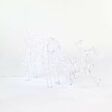 80cm Outdoor Acrylic Grazing Reindeer Figure, White LEDs