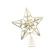 25cm Metal Star Christmas Tree Topper Decoration