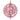10CM GLITTERED BALL BEADED OUTER - S.PINK