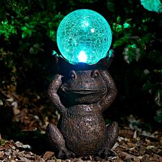 Solar Novelty Gazing Frog Light