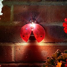 Solar Novelty Ladybird Fence Light