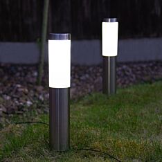 Plug In Connectable Bollard Stake Lights, 2 Pack