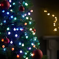 Indoor and Outdoor Christmas Tree Berry Lights, Colour Select LEDs, Remote Controlled