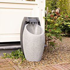 Outdoor Plug In Stone Effect LED Water Feature