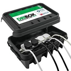 Dribox Weatherproof Medium Connection Box Black Edition