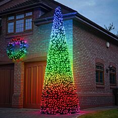 6m Outdoor Commercial Smart App Controlled Twinkly Pro Christmas Cone Tree