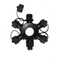5 port Black Ring Connector, Connectable