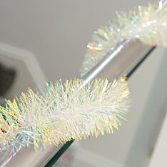 2m Fine Cut Iridescent Tinsel Christmas Tree Decoration