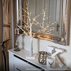 2ft Battery Birch Twig Tree, 60 Warm White LEDs