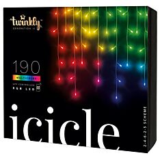 5m Smart App Controlled Twinkly Christmas Icicle Lights - Gen II