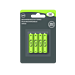 Solar Rechargeable Batteries, AAA, 600 mAh, 4 Pack