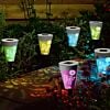Silhouette Solar Stake Lights, Colour Changing LED, 6 Pack
