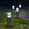 Plug In Connectable Prism Bollard Stake Lights, 4 Pack