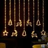1.2m x 1.2m Firefly Wire Festive Characters Curtain Light