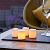Outdoor Battery LED Flickering Candles, 4 Pack