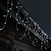5.2m Outdoor Battery Multi Function Icicle Lights, 200 White LEDs