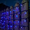 5m Indoor & Outdoor Battery Fairy Lights, Blue LEDs, Green Cable