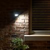 Outdoor Battery Operated Black Security Light with PIR Sensor