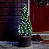 10m Outdoor Battery Silver Firefly Wire Lights, White LEDs     