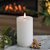 White Battery Real Wax Authentic Flame LED Candle, 12.5cm