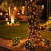 ConnectGo® Outdoor LED String Lights, Connectable, Black Rubber Cable