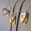 Battery Wooden Heart Fairy Lights, 10 Warm White LEDs