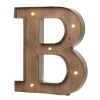 Wood & Metal 'B' Battery Light Up Circus Letter, 41cm