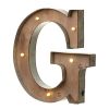 Wood & Metal 'G' Battery Light Up Circus Letter, 41cm