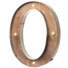 Wood & Metal 'O' Battery Light Up Circus Letter, 40.5cm