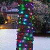 10m Outdoor String Lights, 80 Colour Select LEDs, Black Rubber Cable
