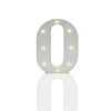 Alphabet 'O' Marquee Battery Light Up Circus Letter, Warm White LEDs, 16cm