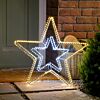58cm Firefly Christmas Star Window Decoration, 420 White & Warm White LEDs