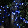 Solar Multi Function Heart Fairy Lights,100 Blue LEDs, 10m
