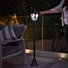 Solar Security Lamp Post, 1.2m