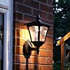 Outdoor Solar Security Wall Light, Warm White LEDs