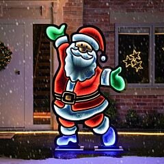 Infinity Christmas Light Santa
