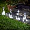 4 Outdoor Christmas Tree LED Christmas Stake Lights 50cm