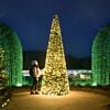 4m Outdoor Green Commercial Pre Lit Christmas Cone Tree, Rubber Cable ConnectGo® LEDs