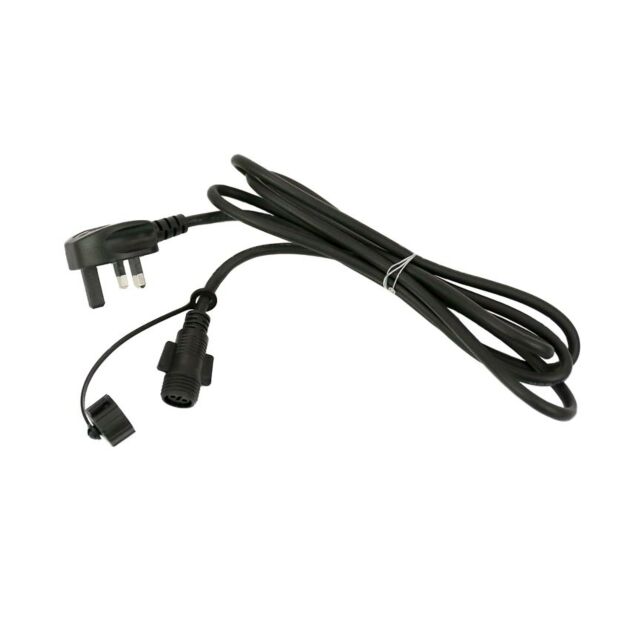 FestoonPro 2m Black Starter Cable for E27 and B22 Festoon Belts