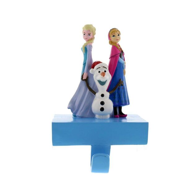 13cm Frozen Anna, Elsa & Olaf Stocking Holder Christmas Decoration