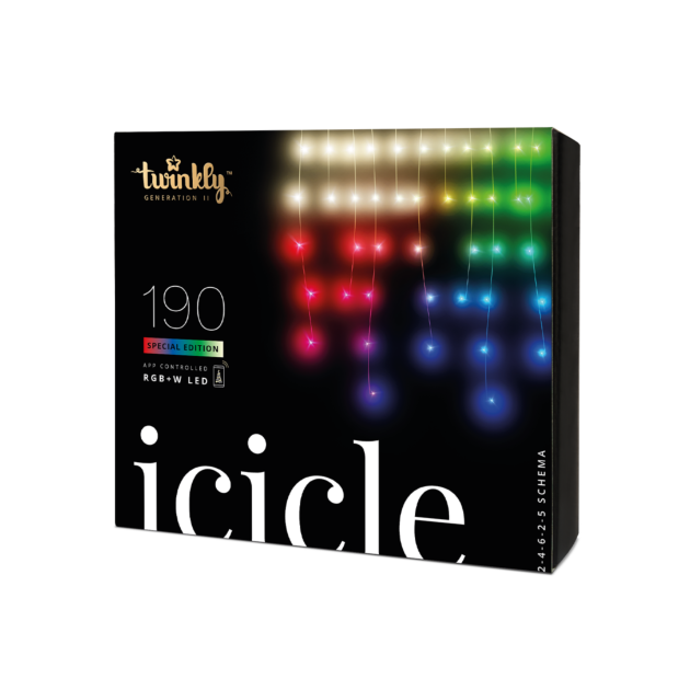 5m Smart App Controlled Twinkly Christmas Icicle Lights, Special Edition - Gen II