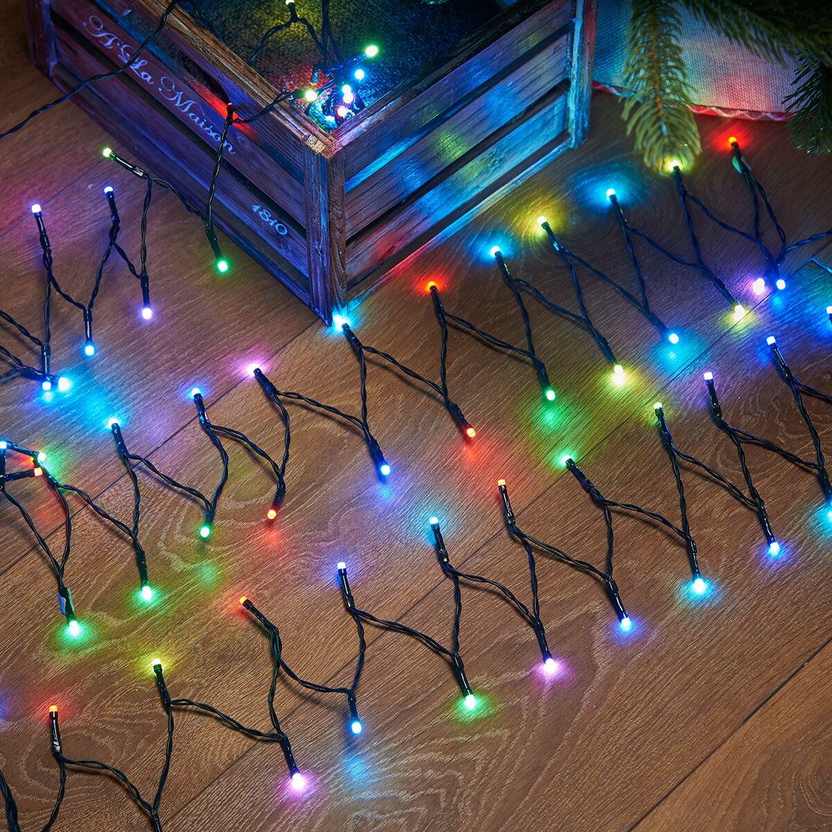 Indoor and Outdoor Christmas Tree Fairy Lights, Colour Select LEDs, Remote Controlled image 2