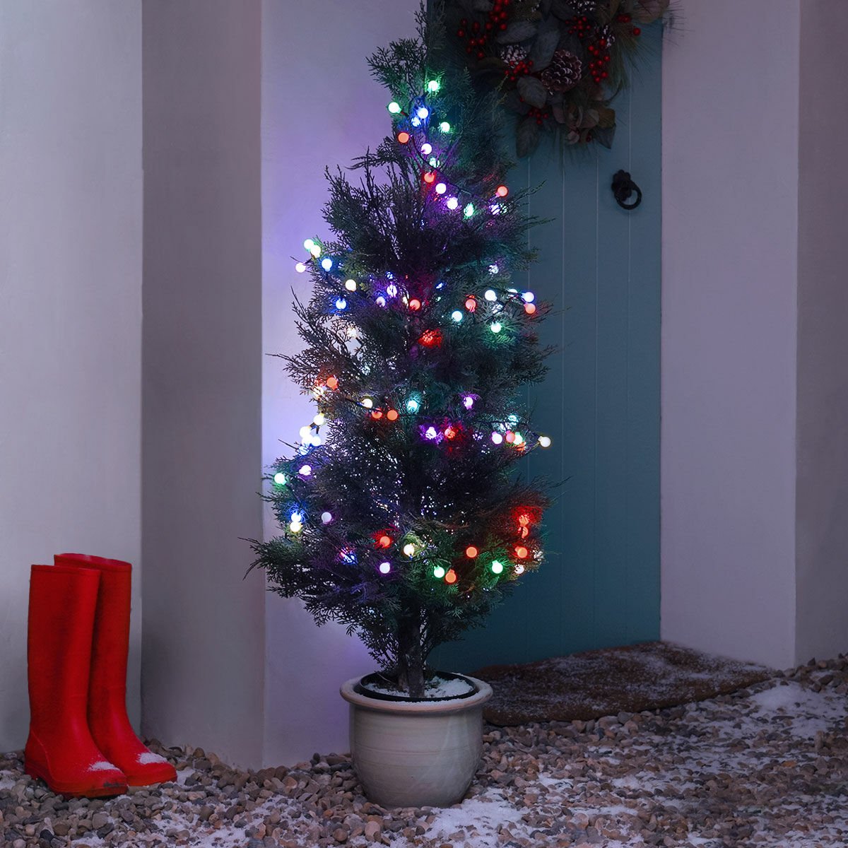 Indoor and Outdoor Christmas Tree Berry Lights, Colour Select LEDs, Remote Controlled image 7