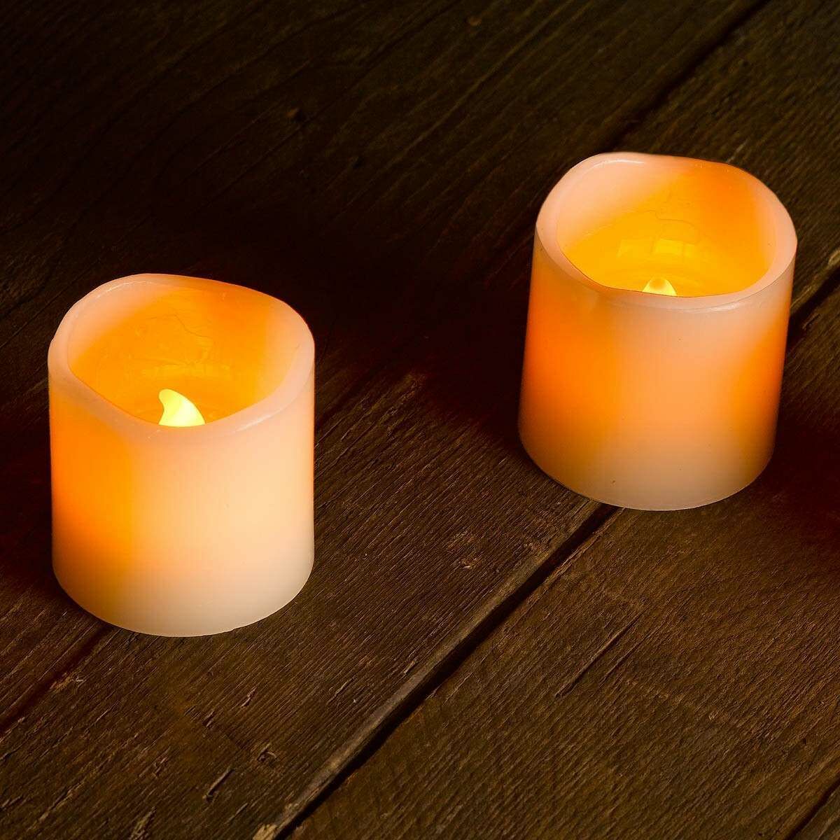 Outdoor Battery LED Flickering Candles, 4 Pack image 4