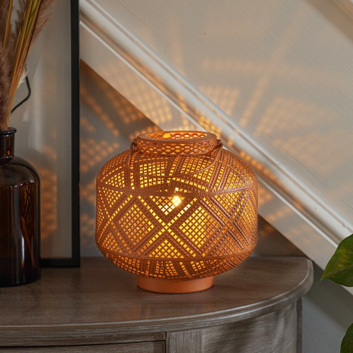 Battery Topaz Moroccan Candle Lantern image 5