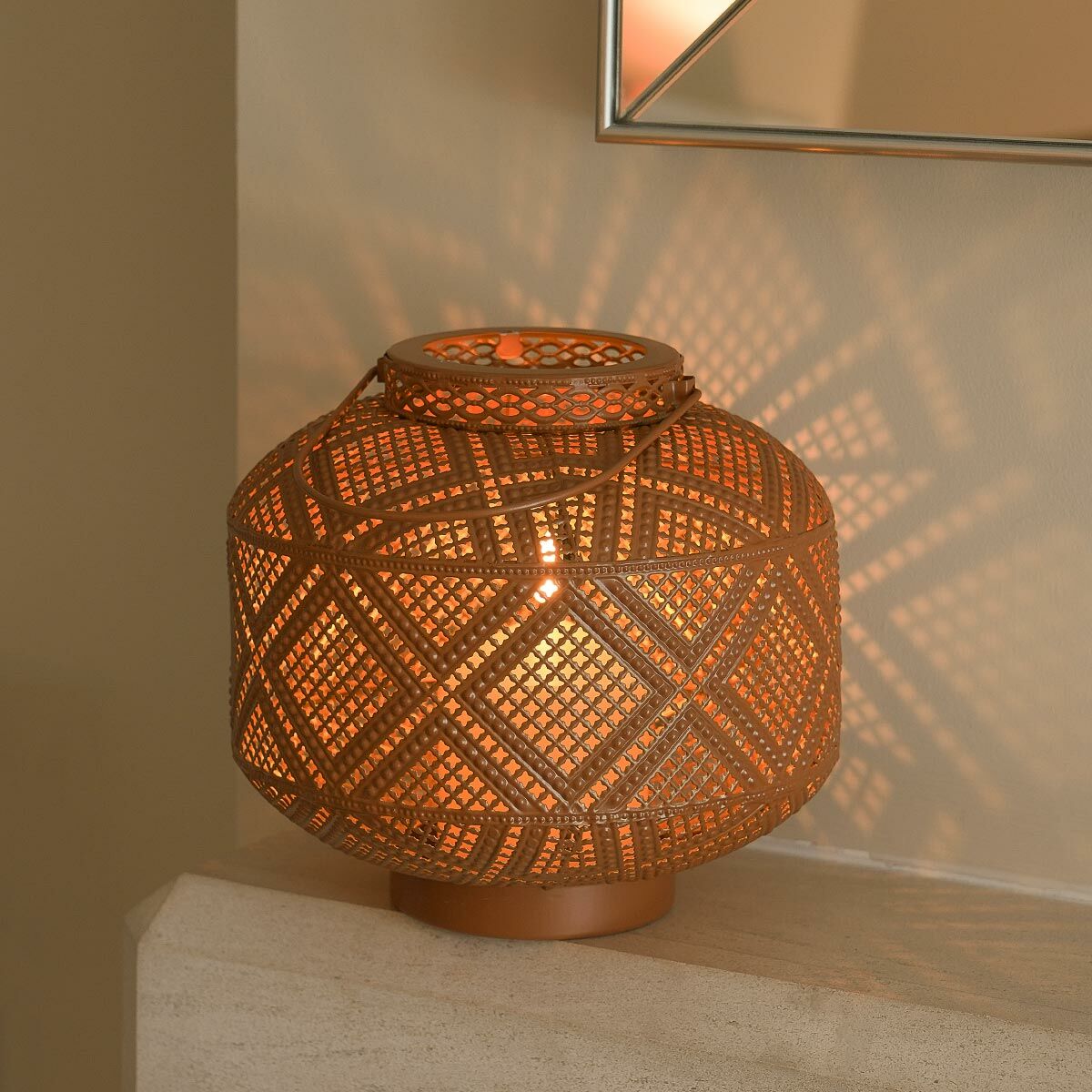 Battery Topaz Moroccan Candle Lantern image 4